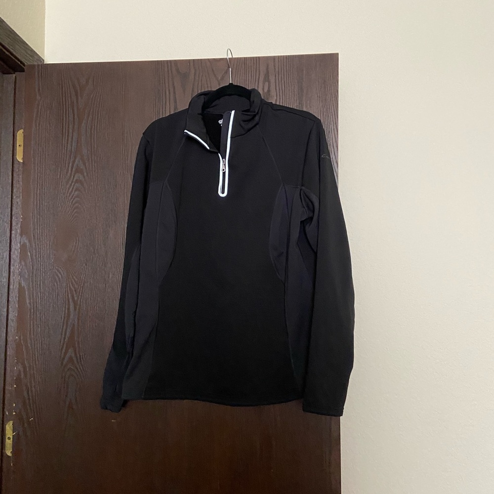 Quarter zip fleece pull over